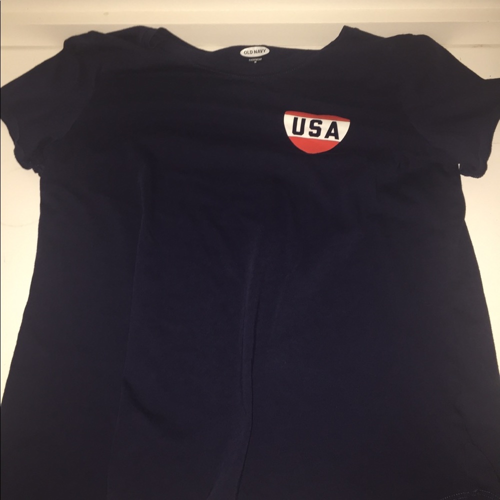 Old navy USA heart shirt (navy blue)